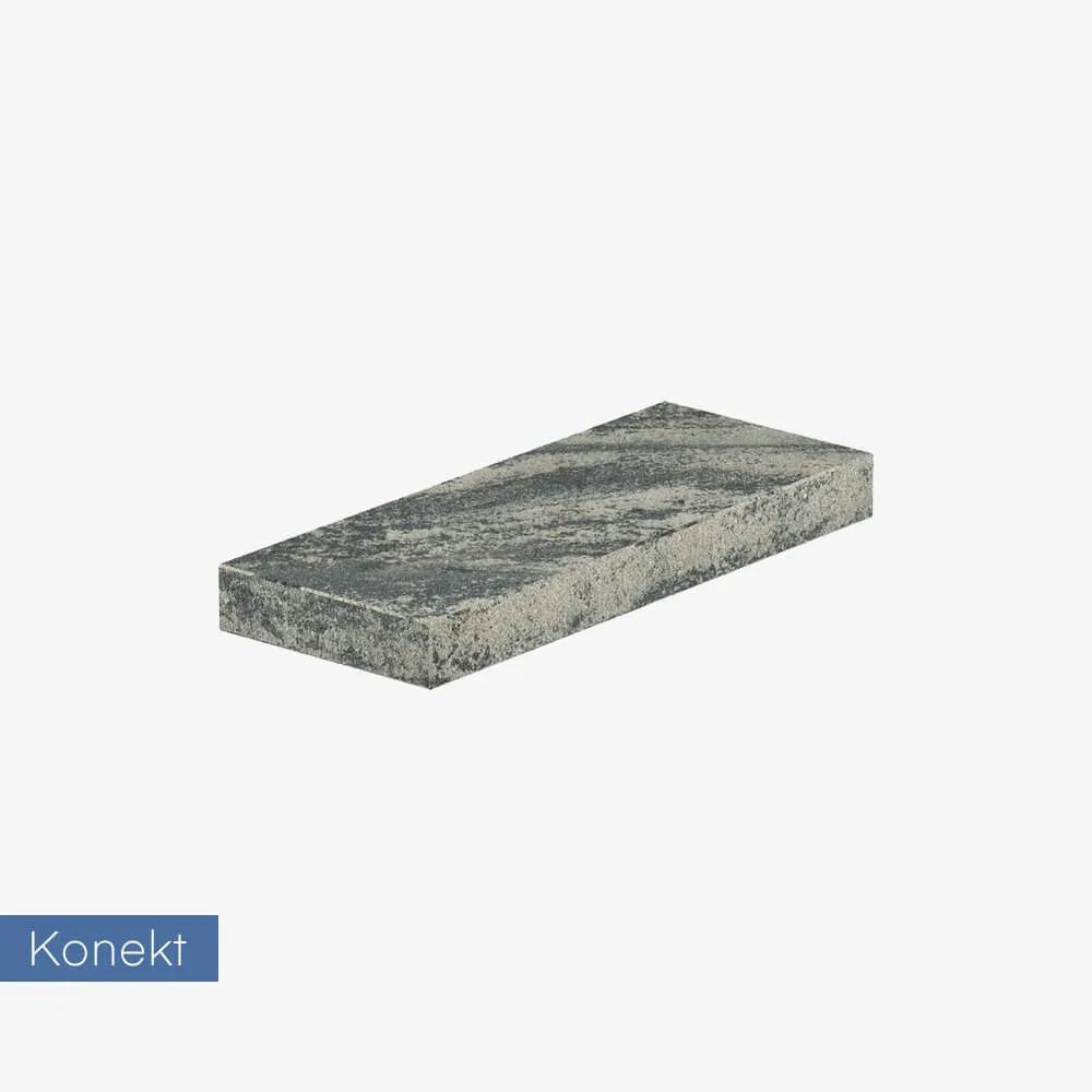 Daszek na słupek lub mur Konekt Boka 50x20x5 cm - stål