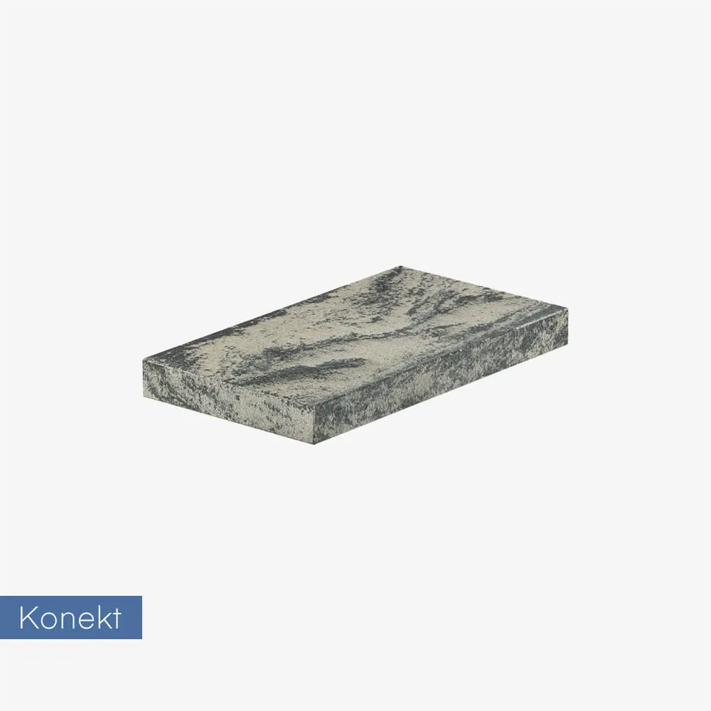 Daszek na słupek lub mur Konekt Boka 50x28x5 cm - stål