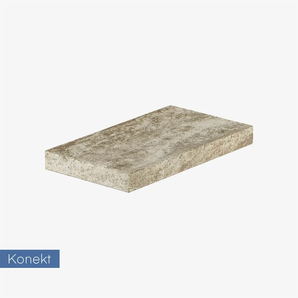 Daszek na słupek lub mur Konekt Boka 50x28x5 cm - kaffe