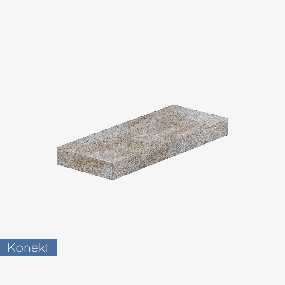 Daszek na słupek lub mur Konekt Boka 50x20x5 cm - brun