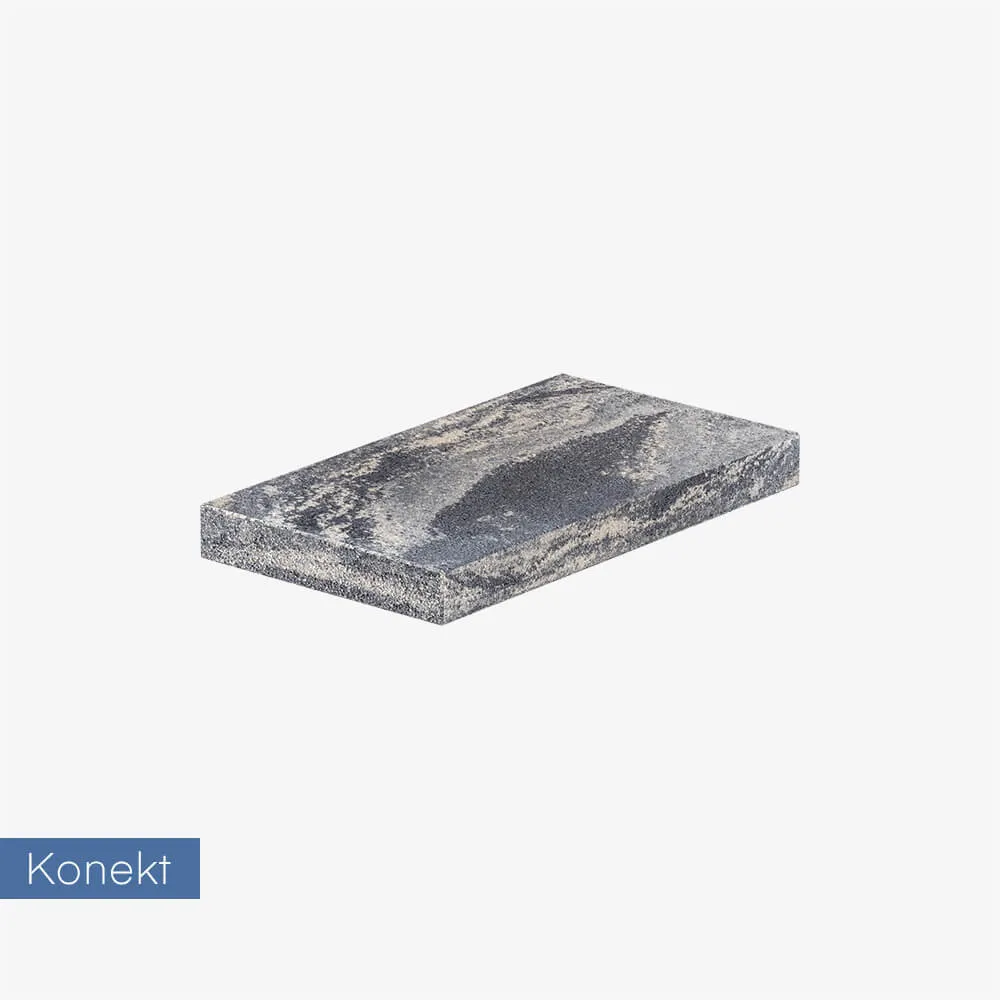 Daszek na słupek lub mur Konekt Boka 50x28x5 cm - grå