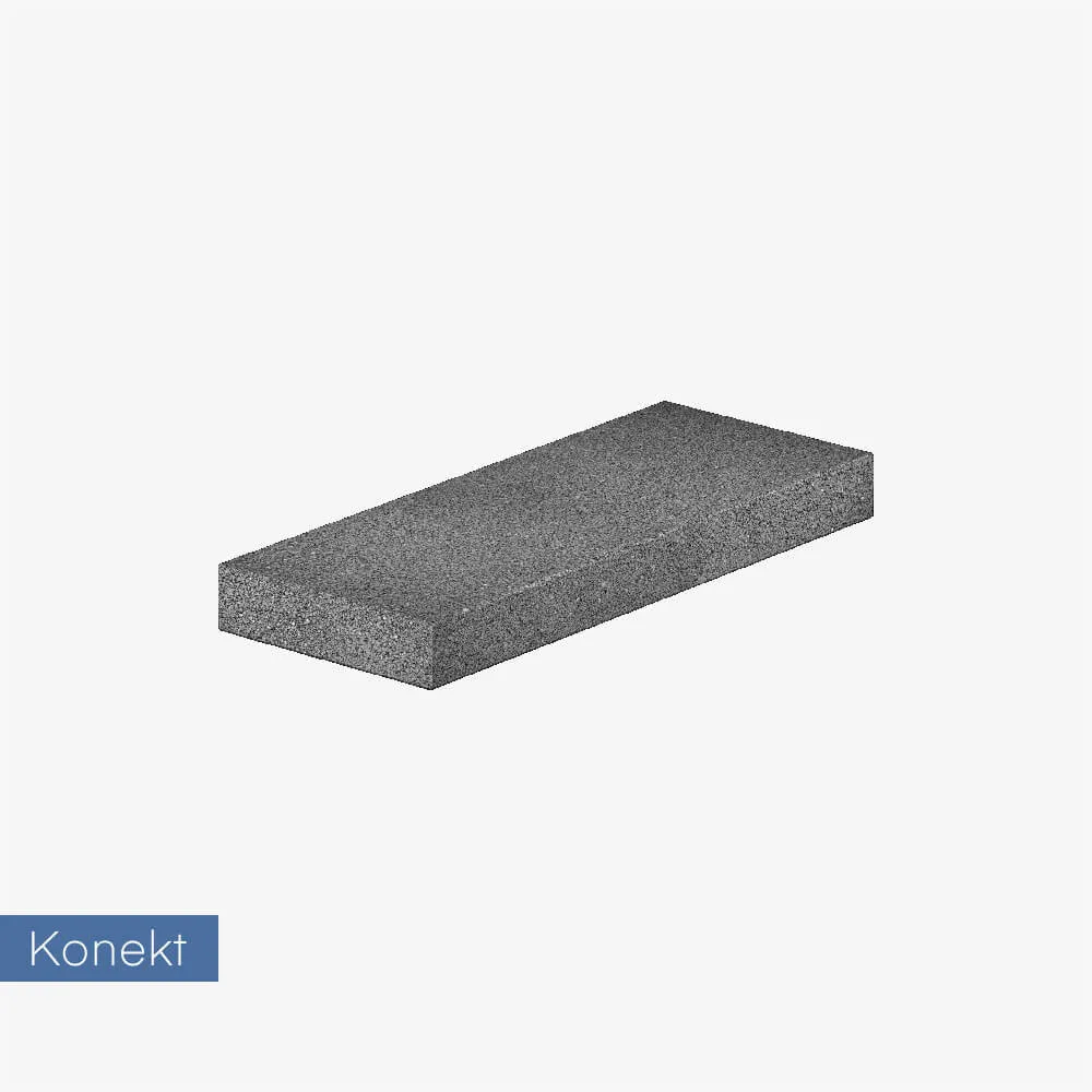 Daszek na słupek lub mur Konekt Boka 50x20x5 cm - mørk