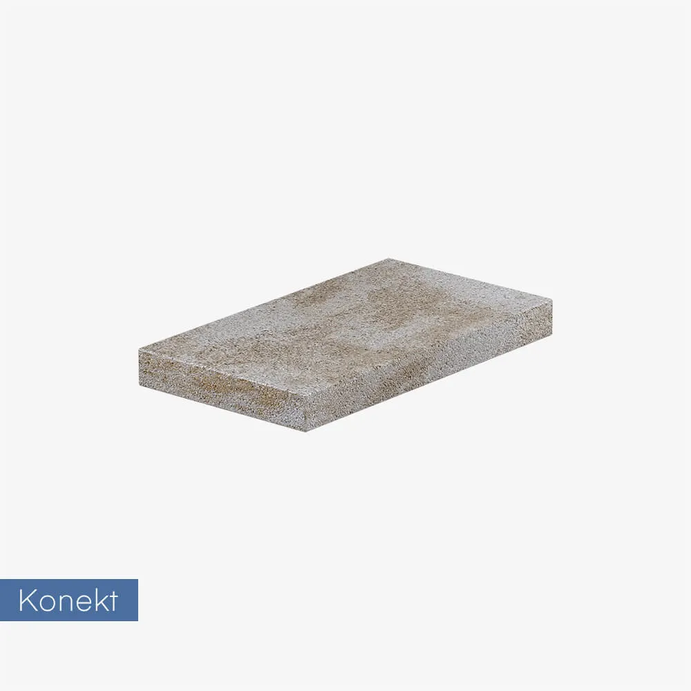 Daszek na słupek lub mur Konekt Boka 50x28x5 cm - brun