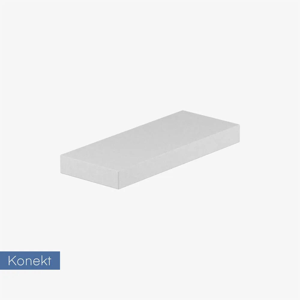 Daszek na słupek lub mur Konekt Boka 50x20x5 cm - hvit