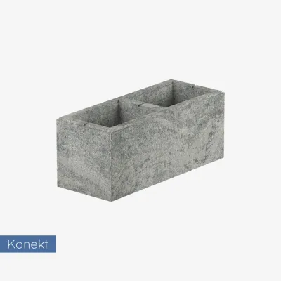 Bloczek na mur / słupek / podmurówkę Konekt Mild 50x20x20 cm - lux