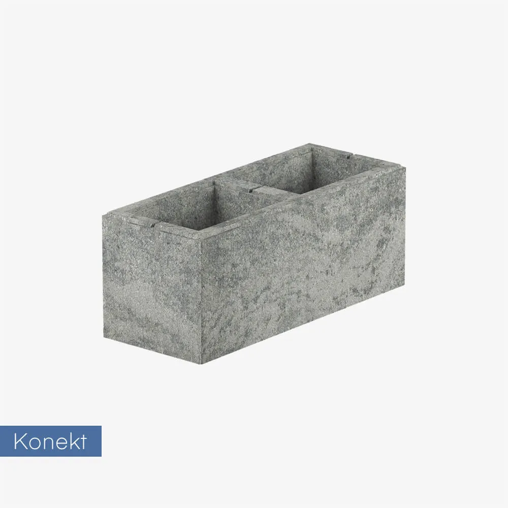 Bloczek na mur / słupek / podmurówkę Konekt Mild 50x20x20 cm - lux