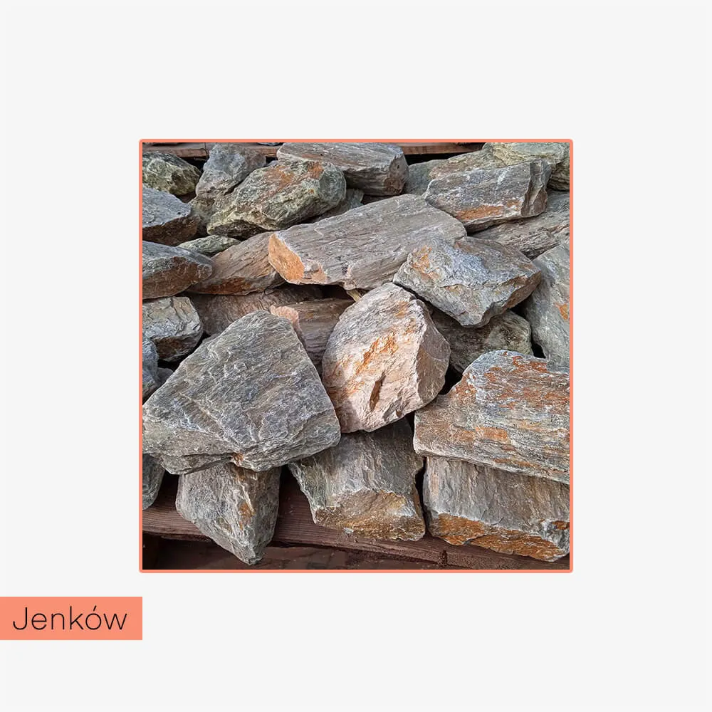 Starannie selekcjonowany kamień ozdobny - łupek karkonoski (Jenków)