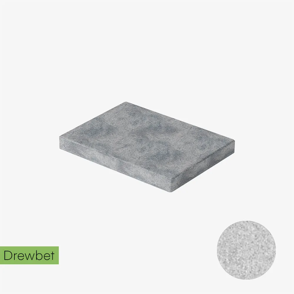 Daszek słupkowy Drewbet Cubo E2 5x50x38 cm biały