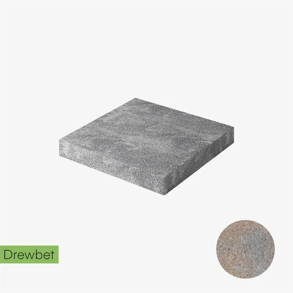 Daszek słupkowy Drewbet Cubo Mini E4 5x38x38 cm szaro-piaskowy