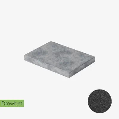 Daszek słupkowy Drewbet Cubo E2 5x50x38 cm grafitowy