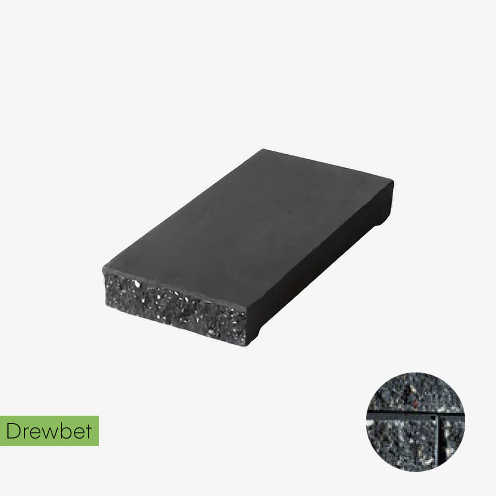 Daszek łupany słupkowy Drewbet E16 7x46x23 cm grafitowy