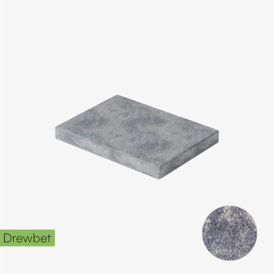 Biało-grafitowy daszek słupkowy Cubo E2 marki Drewbet