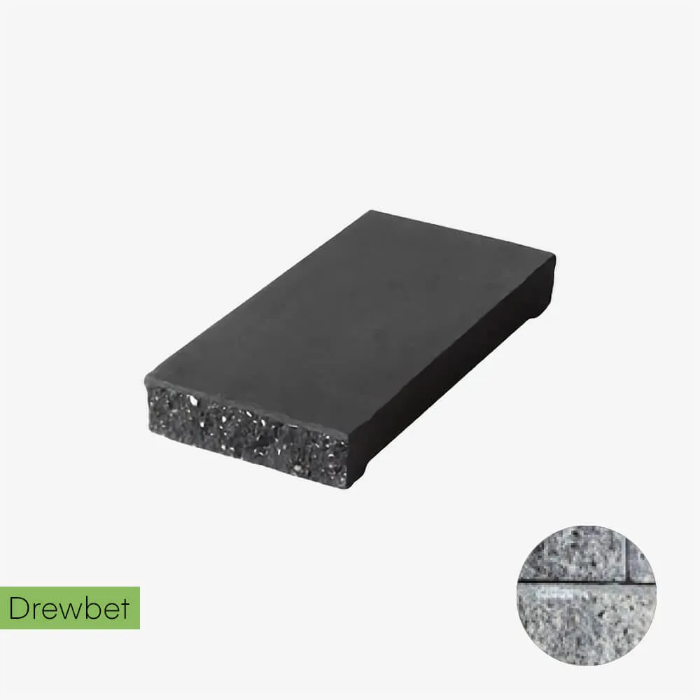 Daszek łupany słupkowy Drewbet E16 7x46x23 cm szaro-biały