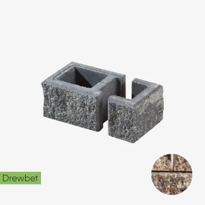 Pustak łupany słupkowy Drewbet A2 16x38x22 cm topaz