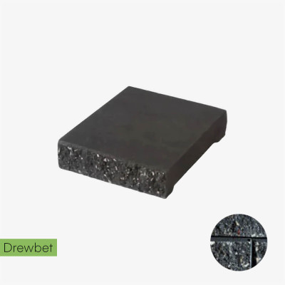 Daszek słupkowo-podmurówkowy Drewbet E14 7x31x25 cm grafitowy