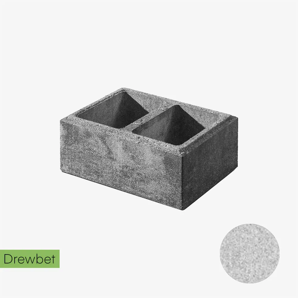 Pustak słupkowy Drewbet Cubo K2 19x50x38 cm biały