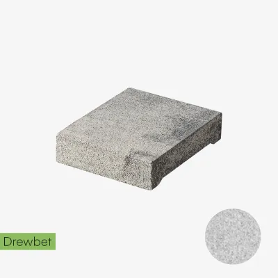 Daszek podmurówkowy Drewbet Cubo E13 7x31x27 cm biały