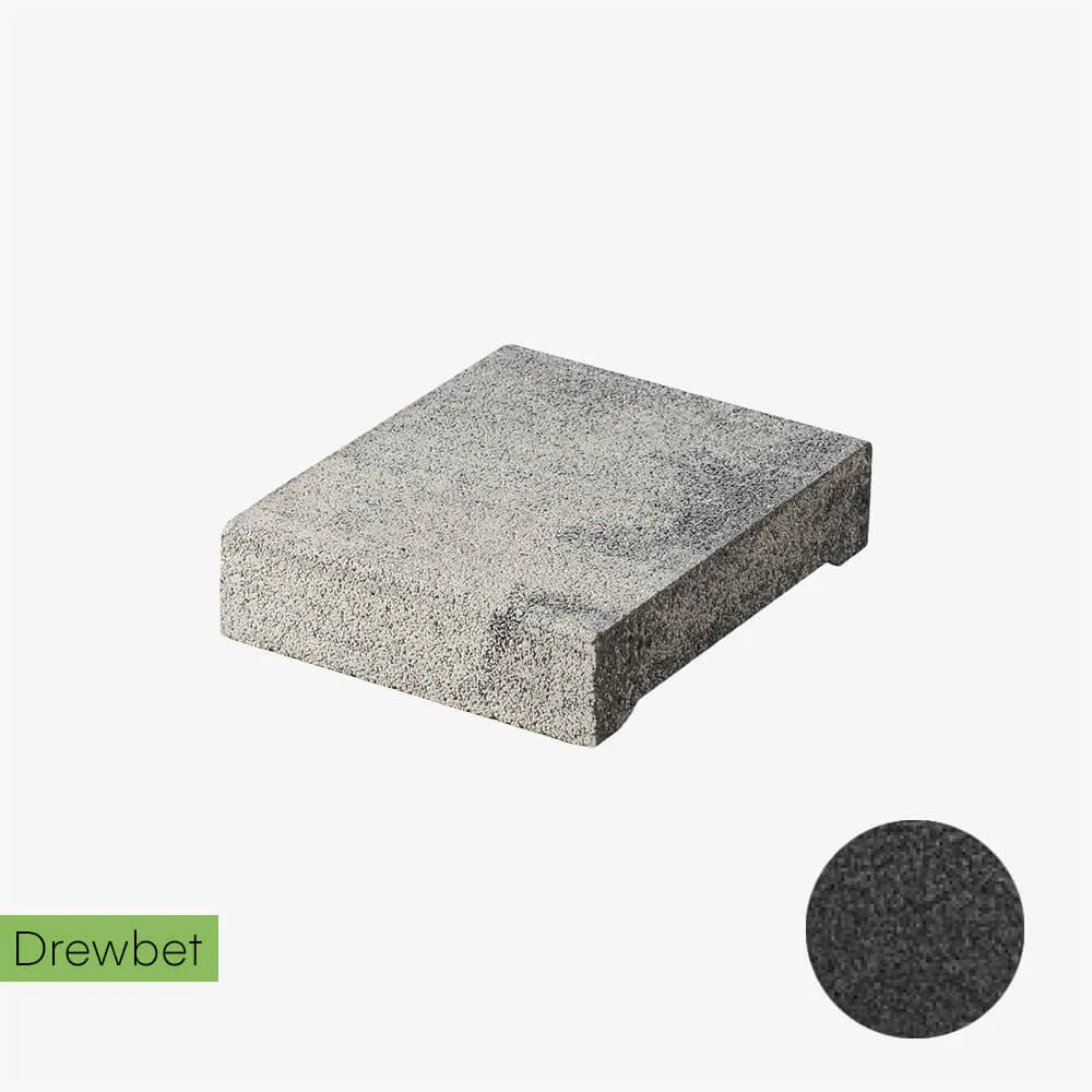 Daszek podmurówkowy Drewbet Cubo E13 7x31x27 cm grafitowy