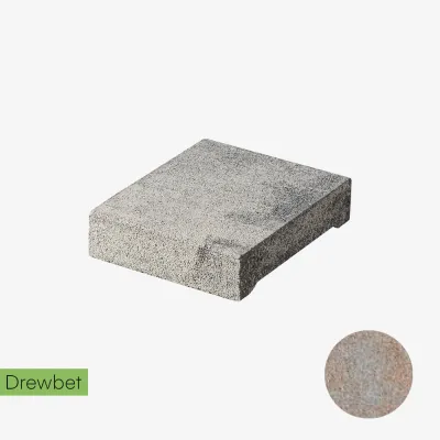 Daszek podmurówkowy Drewbet Cubo E13 7x31x27 cm piaskowy