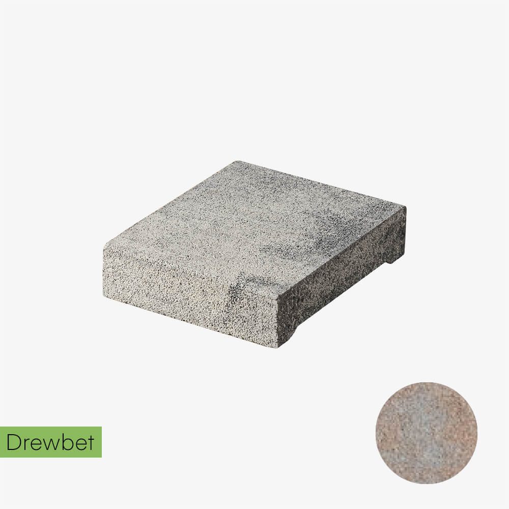 Daszek podmurówkowy Drewbet Cubo E13 7x31x27 cm piaskowy