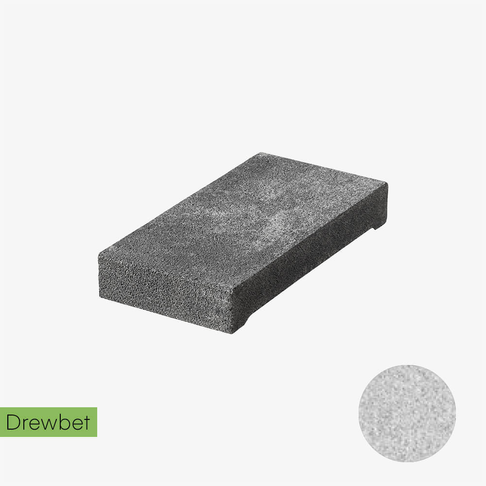 Daszek słupkowy Drewbet Cubo E15 7x46x27 cm biały