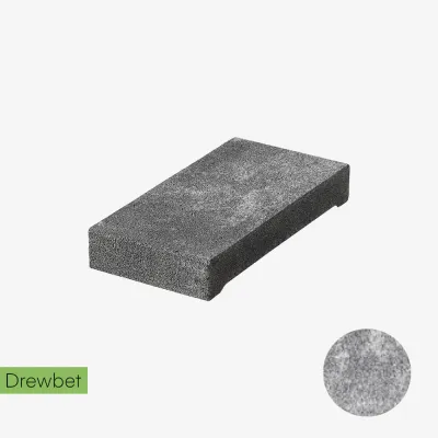 Daszek słupkowy Drewbet Cubo E15 7x46x27 cm szaro-biały