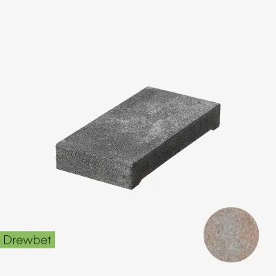 Daszek słupkowy Drewbet Cubo E15 7x46x27 cm piaskowy