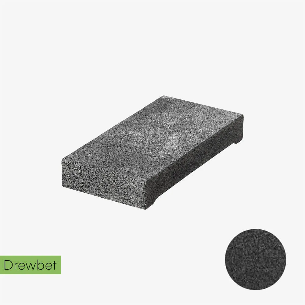 Daszek słupkowy Drewbet Cubo E15 7x46x27 cm grafitowy