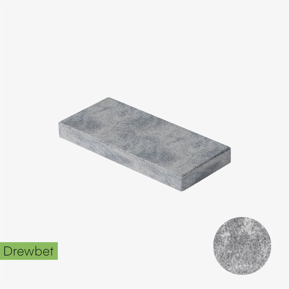 Daszek podmurówkowy Drewbet Cubo E1 5x50x22 cm szaro-biały