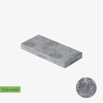 Daszek podmurówkowy Drewbet Cubo E1 5x50x22 cm biało-grafitowy