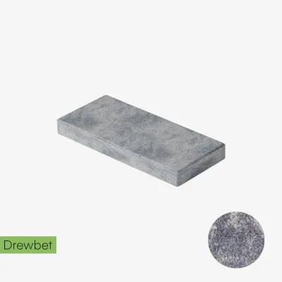 Daszek podmurówkowy Drewbet Cubo E1 5x50x22 cm biało-grafitowy