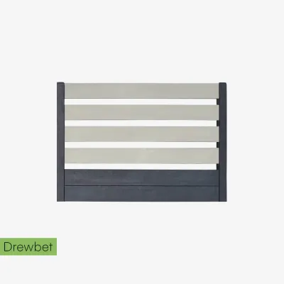 Ogrodzenie betonowe palisadowe Drewbet 20 - płyta 200x20x4 cm