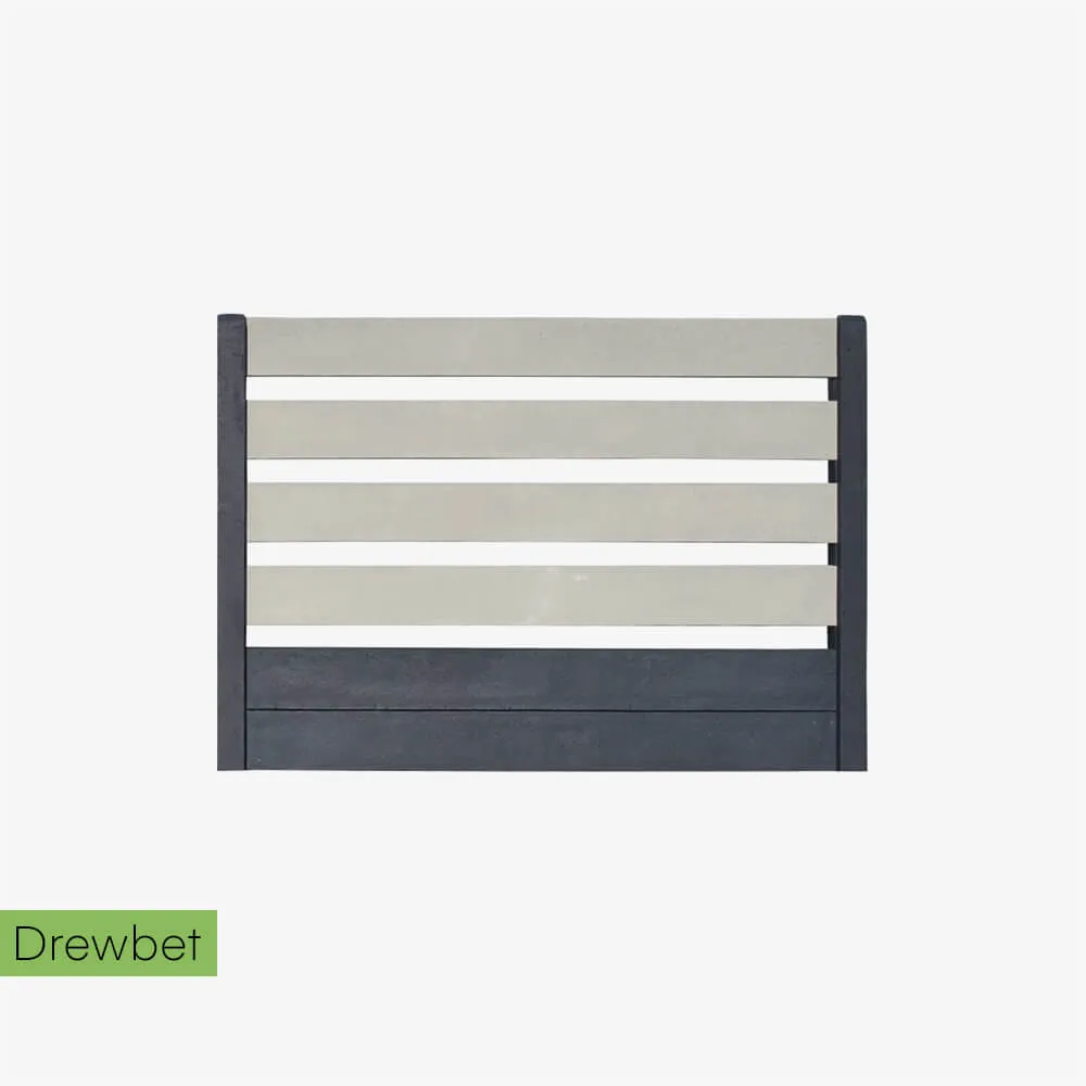 Ogrodzenie betonowe palisadowe Drewbet 20 - płyta 200x20x4 cm