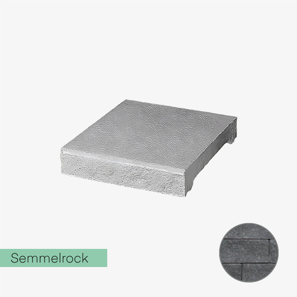 Daszek płaski Semmelrock Sonnblick 22,5x28x5 cm grafit