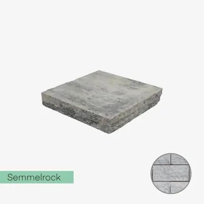 Daszek na filar Semmelrock Sonnblick 40x40x7 cm szary granit