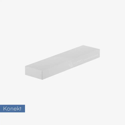 Daszek na słupek lub mur Konekt Lang 80x20x8 cm - hvit