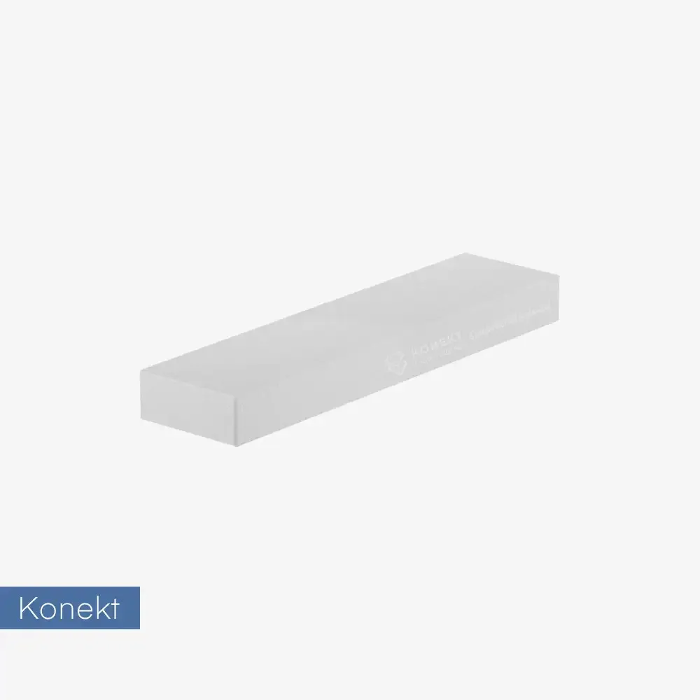 Daszek na słupek lub mur Konekt Lang 80x20x8 cm - hvit